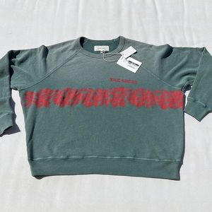 The Great College Sweatshirt Green/Floral size 2